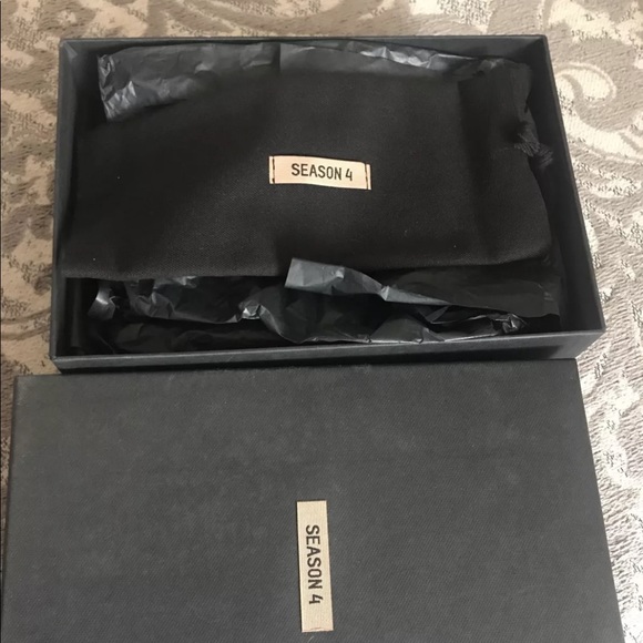 Yeezy Season 4 PVC Lucite Plexi Clear Mules Heels - Picture 2 of 4